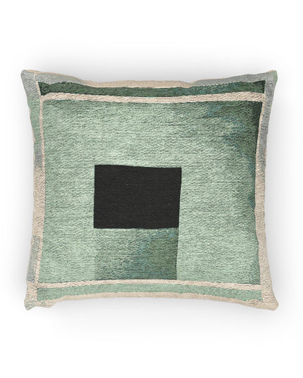 Mint Shadow Woven Pillow, 17" x 18"