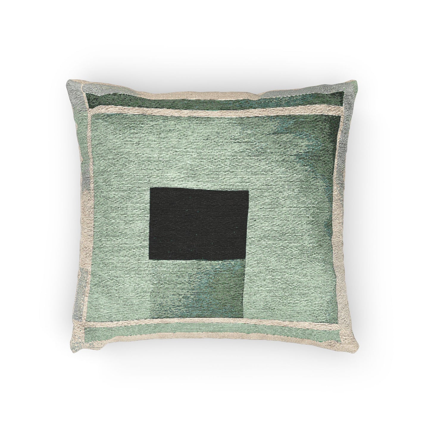 Mint Shadow Woven Pillow, 17" x 18"