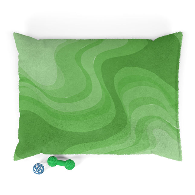 Greenie Meanie Wavey 40" × 30" Pet Bed