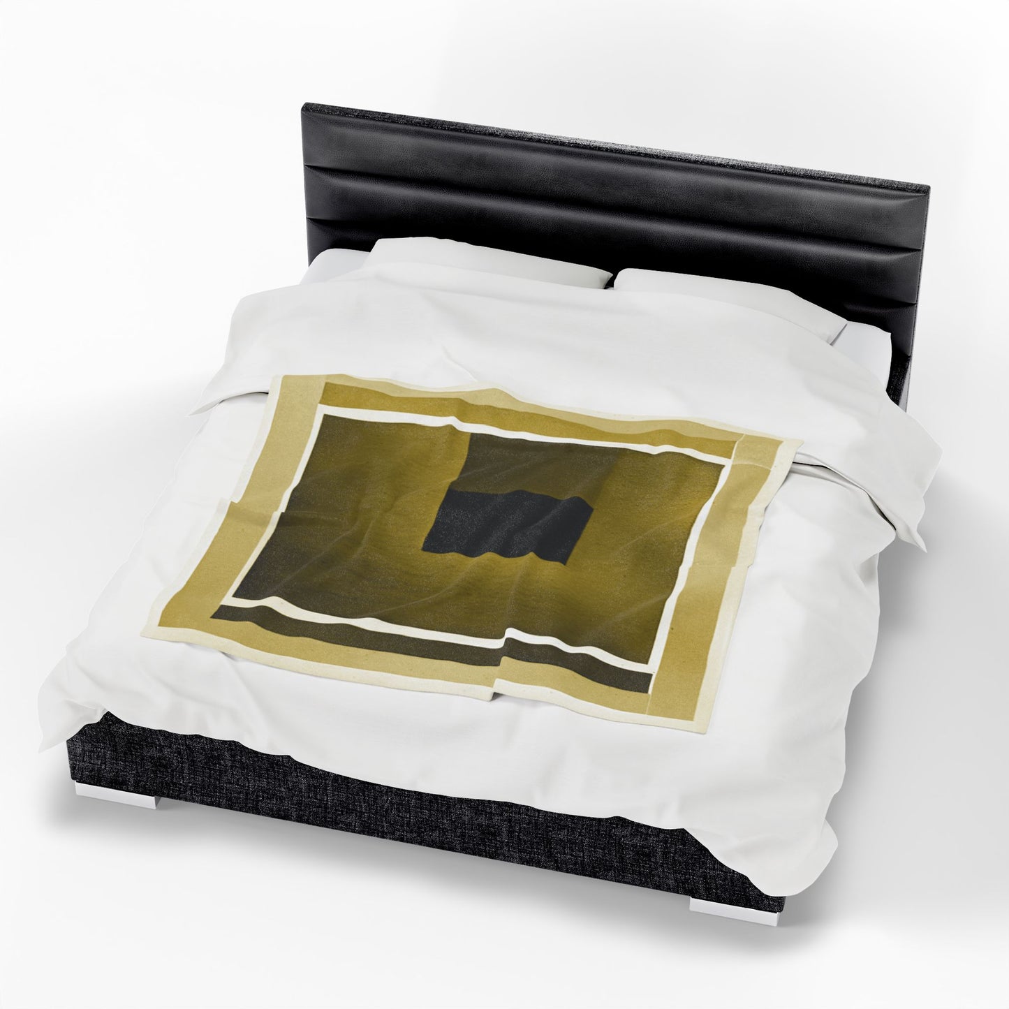 Tan Shadow Velveteen Plush Blanket, 50" x 60"