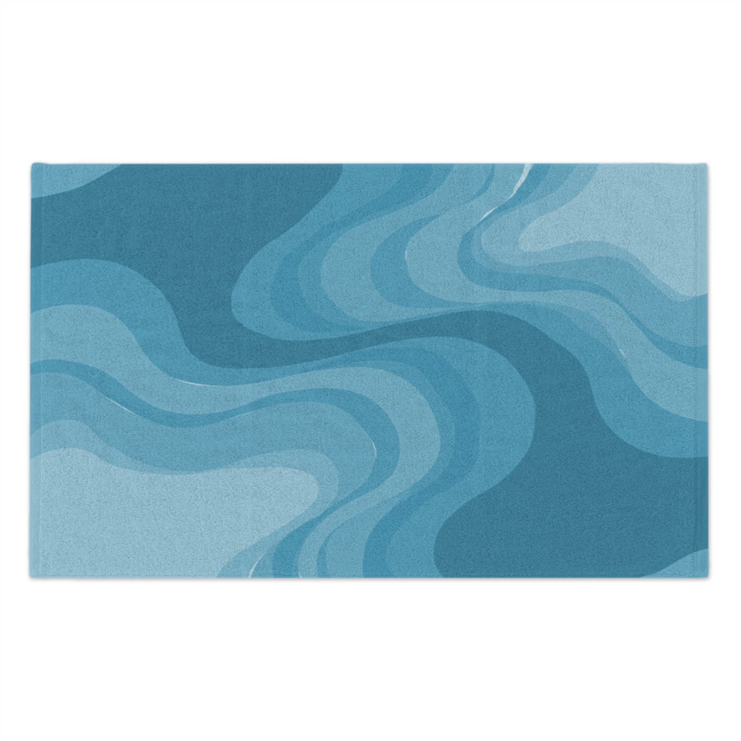 Sky Blue Wavey Rally Towel, 11" x 18"