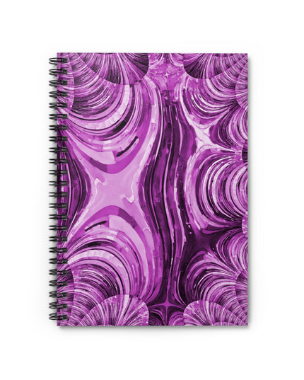 Uzi Spiral Powder Lavender Spiral Notebook - Ruled Line, 6" x 8", 118 pages