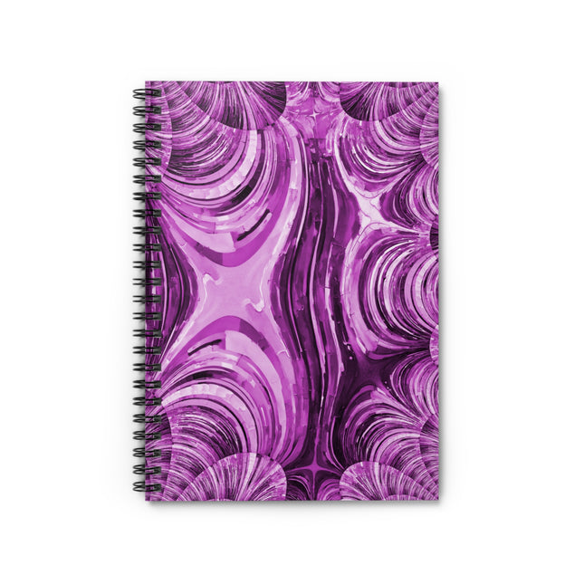 Uzi Spiral Powder Lavender Spiral Notebook - Ruled Line, 6" x 8", 118 pages