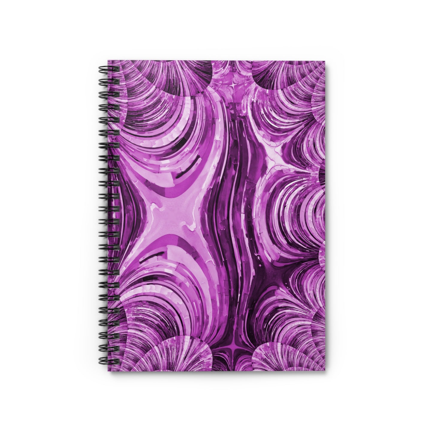 Uzi Spiral Powder Lavender Spiral Notebook - Ruled Line, 6" x 8", 118 pages