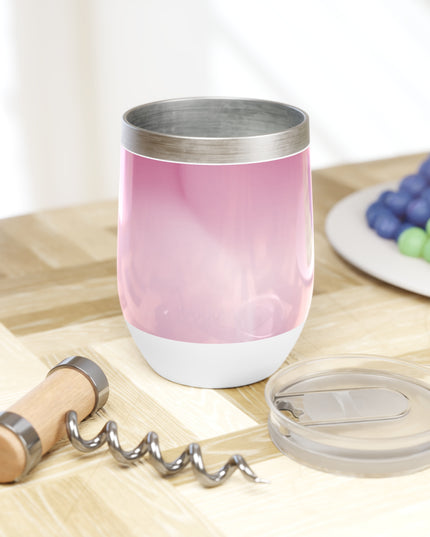 Pink Blush Fade 12 oz Chill Wine Tumbler