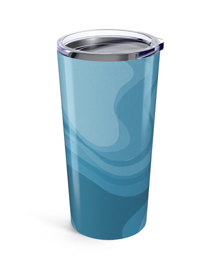 Sky Blue Wavey Tumbler 20oz