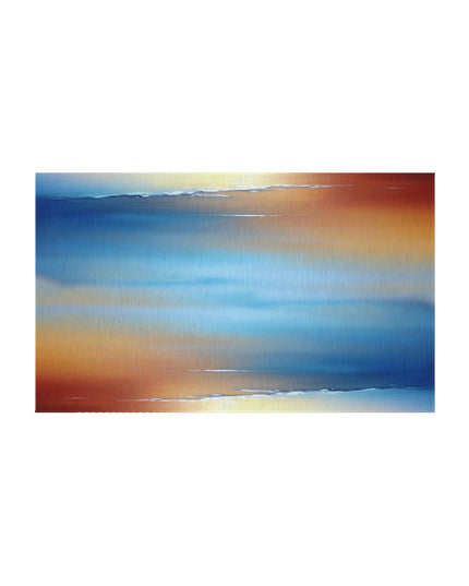 Blue Sea Red Orange Fog Outdoor Rug, 36" x 60"