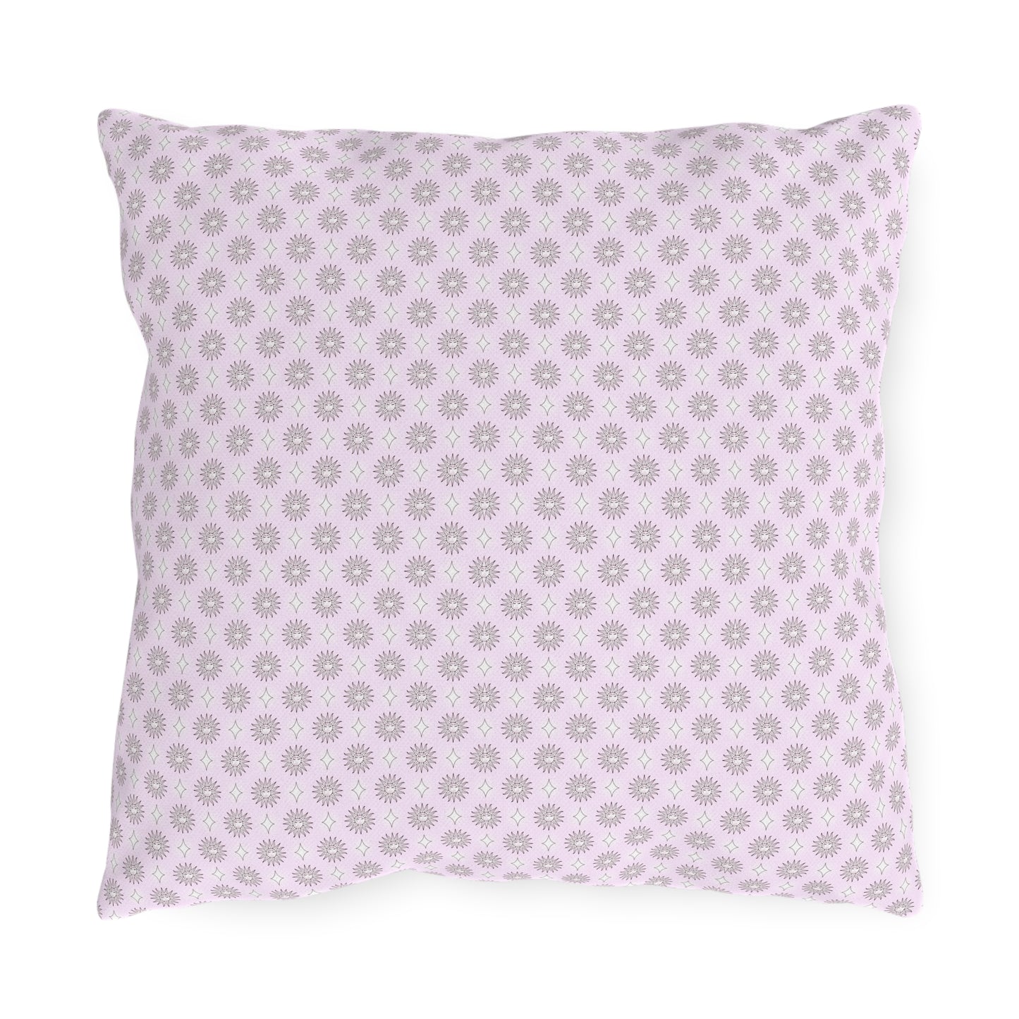 Pink Mornings Star-crossed Bodies 16" x 16" Outdoor Pillows