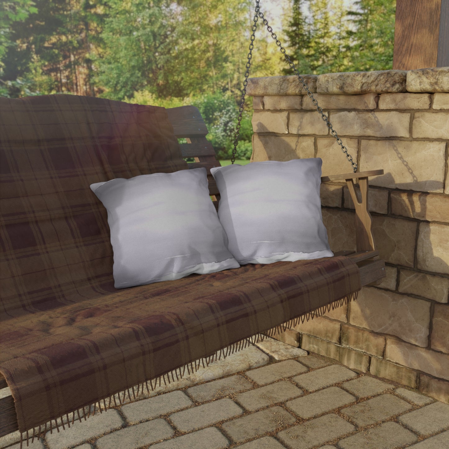 Sephia Sea Dark Fog 16" x 16" Outdoor Pillow