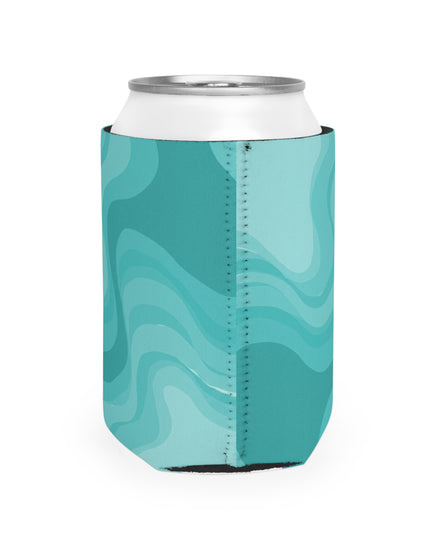 Tif Green Wavey 12 oz Can Cooler Sleeve
