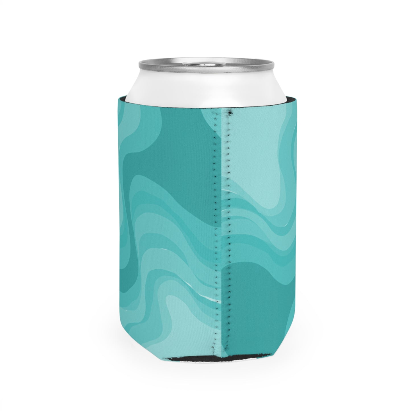 Tif Green Wavey 12 oz Can Cooler Sleeve