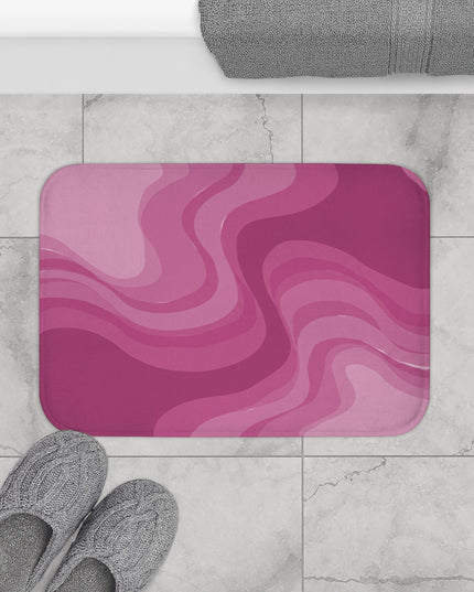 Pinky Mauve Wavey 24" x 17" Bath Mat