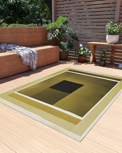 Tan Shadow Outdoor Rug, 60" x 84"