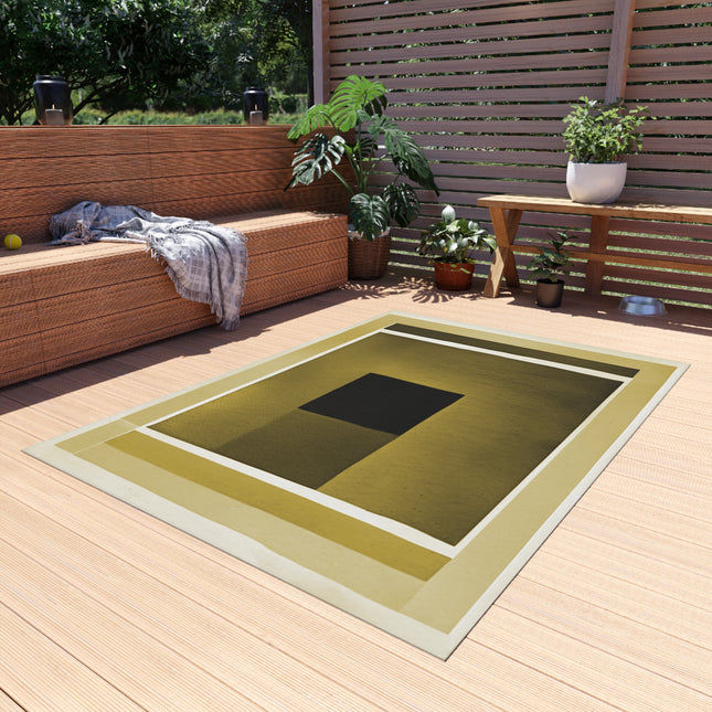 Tan Shadow Outdoor Rug, 60" x 84"