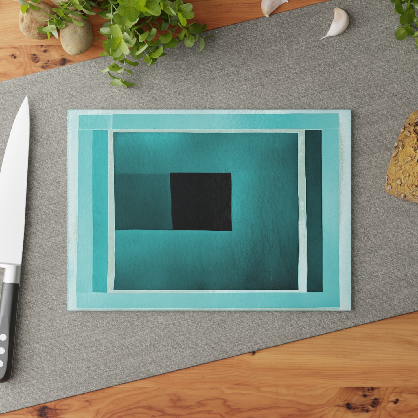 Tif Shadow 8" x 11" Glass Cutting Board