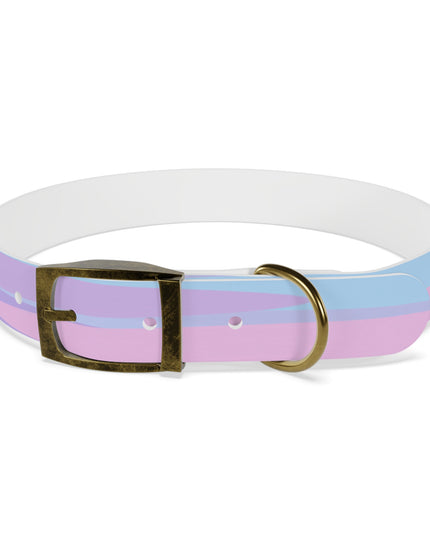 Pastel Purple and Mauve Patches Large Dog Collar