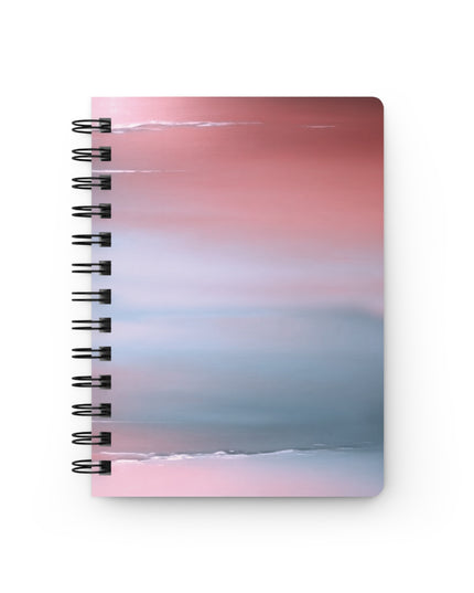 Gray Sea Pink Fog Spiral Bound Journal, 5" x 7" 150 pages