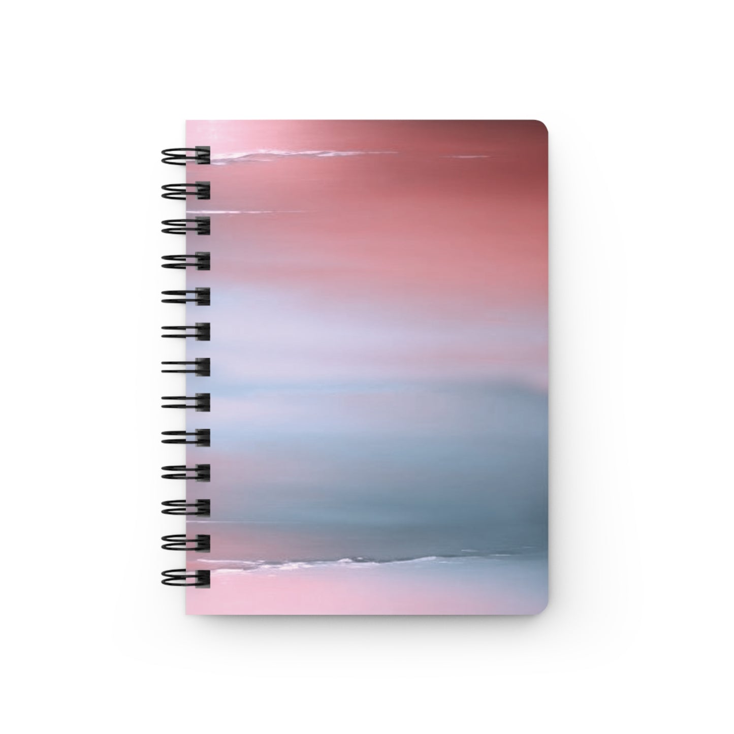 Gray Sea Pink Fog Spiral Bound Journal, 5" x 7" 150 pages