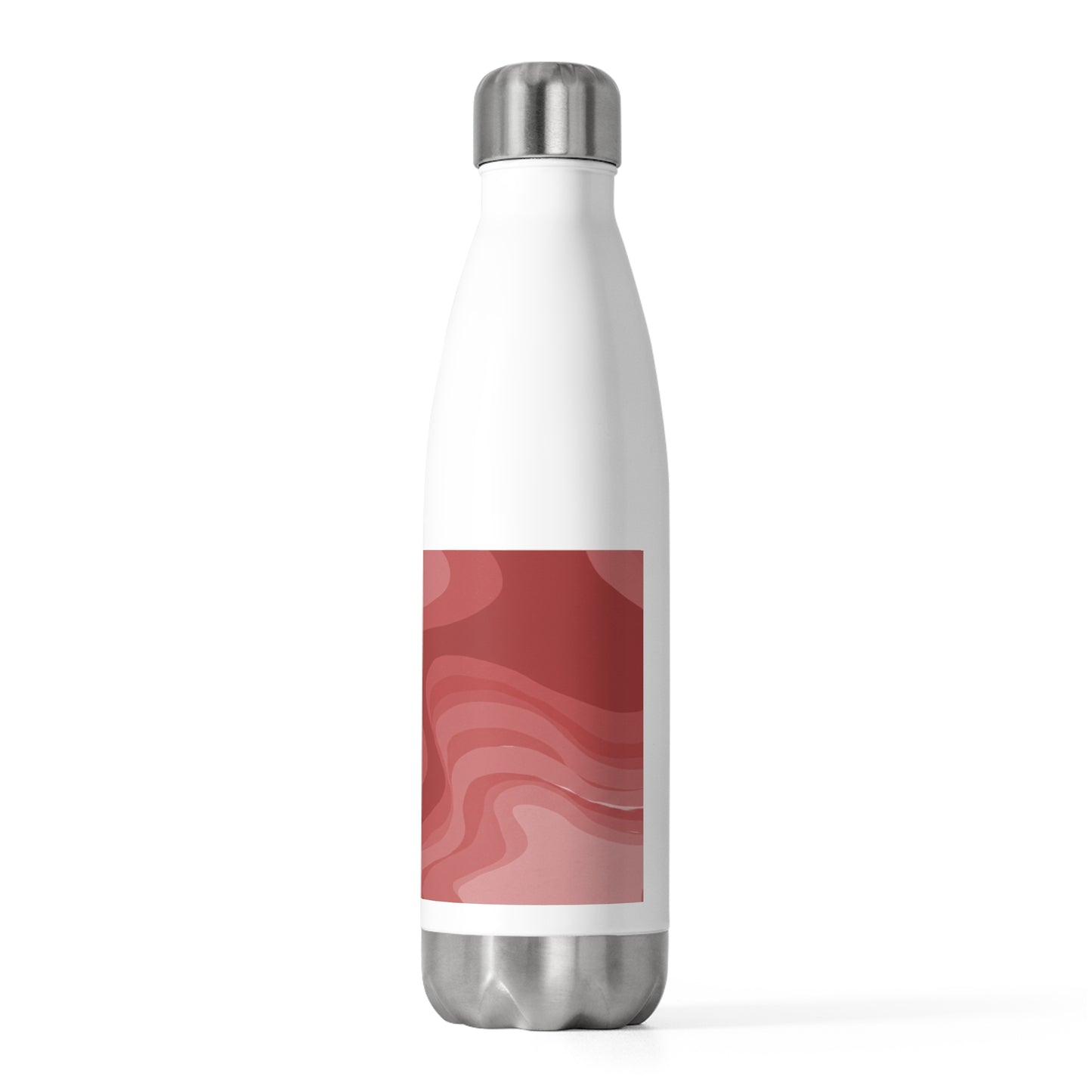 Power Red Wavey 20oz Insulated Water Bottle