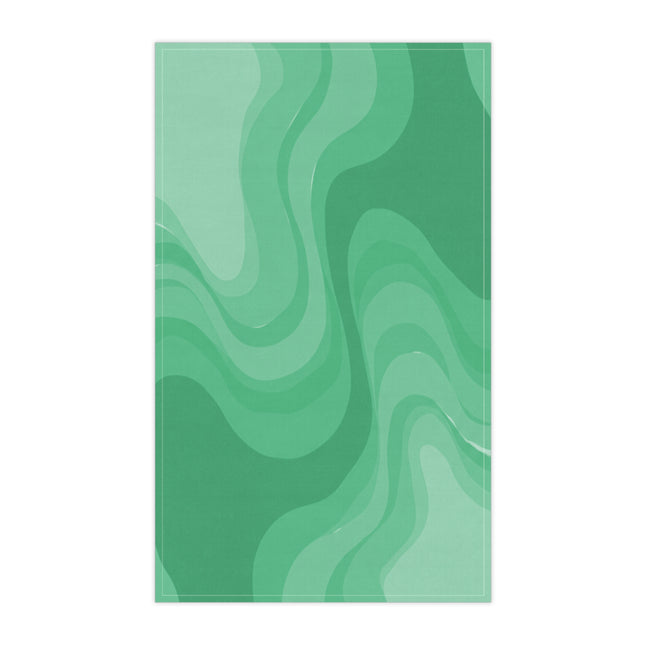 Mint Green Wavey Tea Towels (cotton, poly), 18" x "30