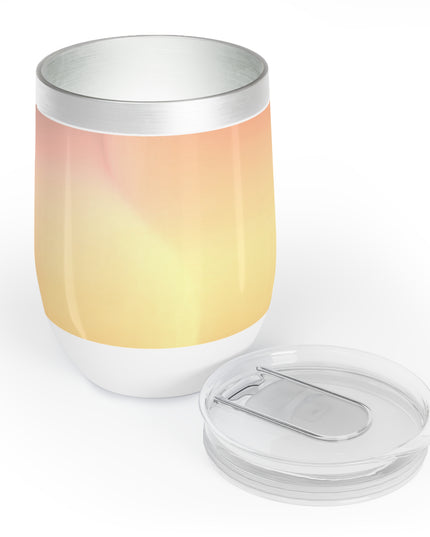 Hot Peach Fade 12 oz Chill Wine Tumbler