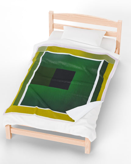 Alpha Shadow Velveteen Plush Blanket, 50" x 60"