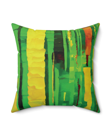 Striped Beta 18" x 18" Faux Suede Square Pillow