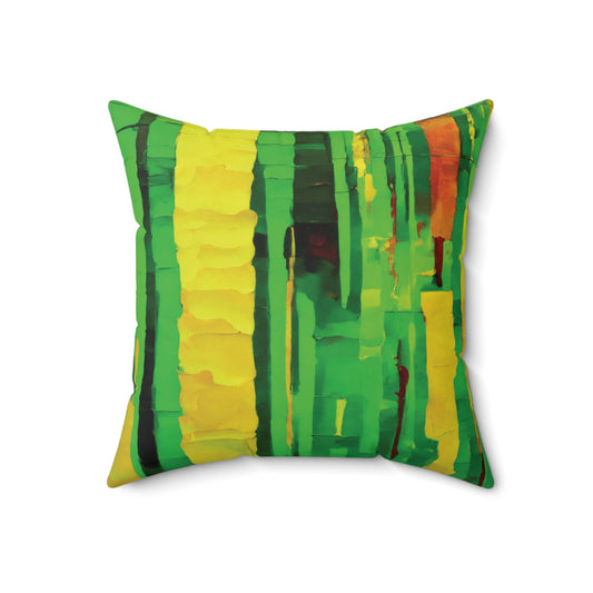 Striped Beta 18" x 18" Faux Suede Square Pillow
