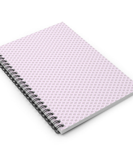 Pink Mornings Star-crossed Bodies Spiral Notebook - Ruled Line, 6" x 8", 118 pages