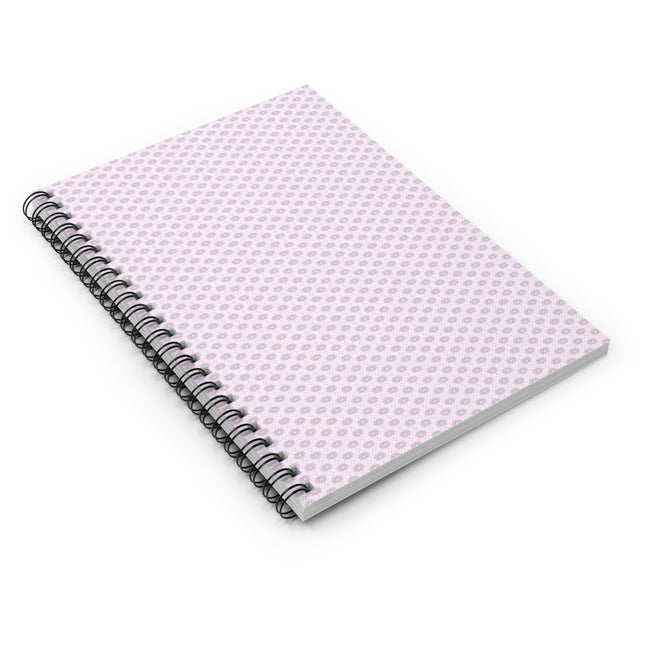 Pink Mornings Star-crossed Bodies Spiral Notebook - Ruled Line, 6" x 8", 118 pages