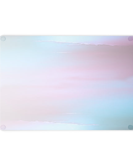 Wine Sea Blue Fog 8" x 11" Glass Cutting Board