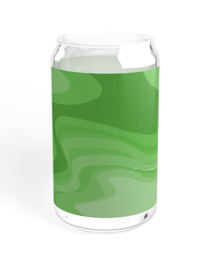 Greenie Meanie Wavey Sipper Glass, 16oz