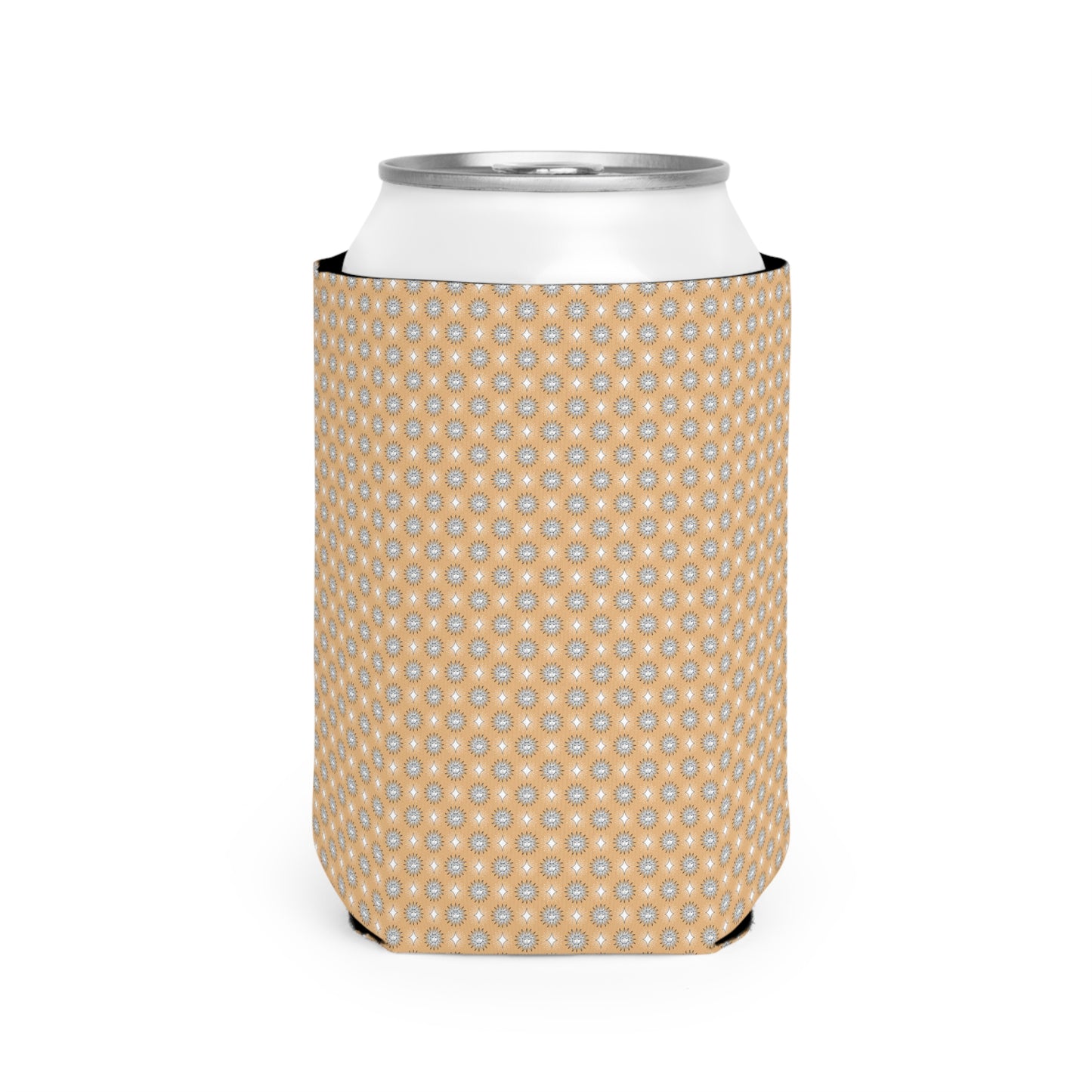 Tan Sunset Star-crossed Bodies 12 oz Can Cooler Sleeve