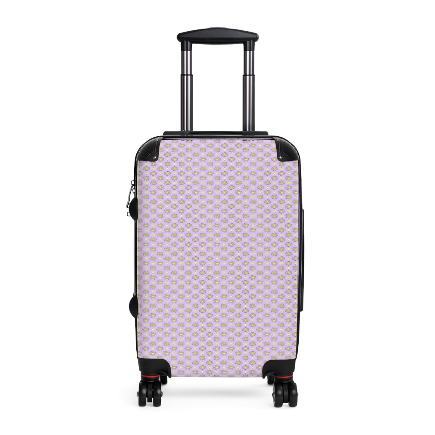 Magenta Star-crossed Bodies Small Suitcase with built in lock, 4 double-wheels, telescopic handle, and ABS back hard-shell