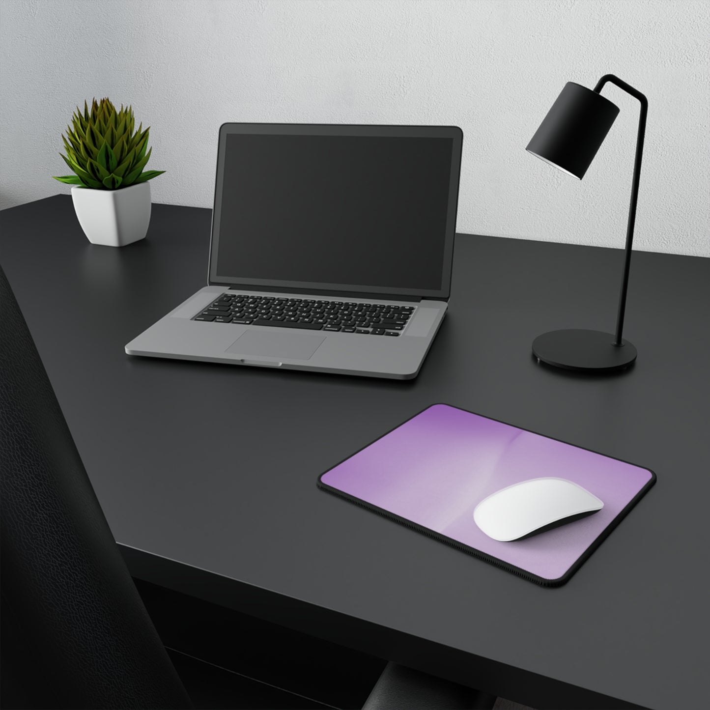 Soft Lavender Fade Non-Slip Gaming Mouse Pad, 9.5" X 8" Rectangle