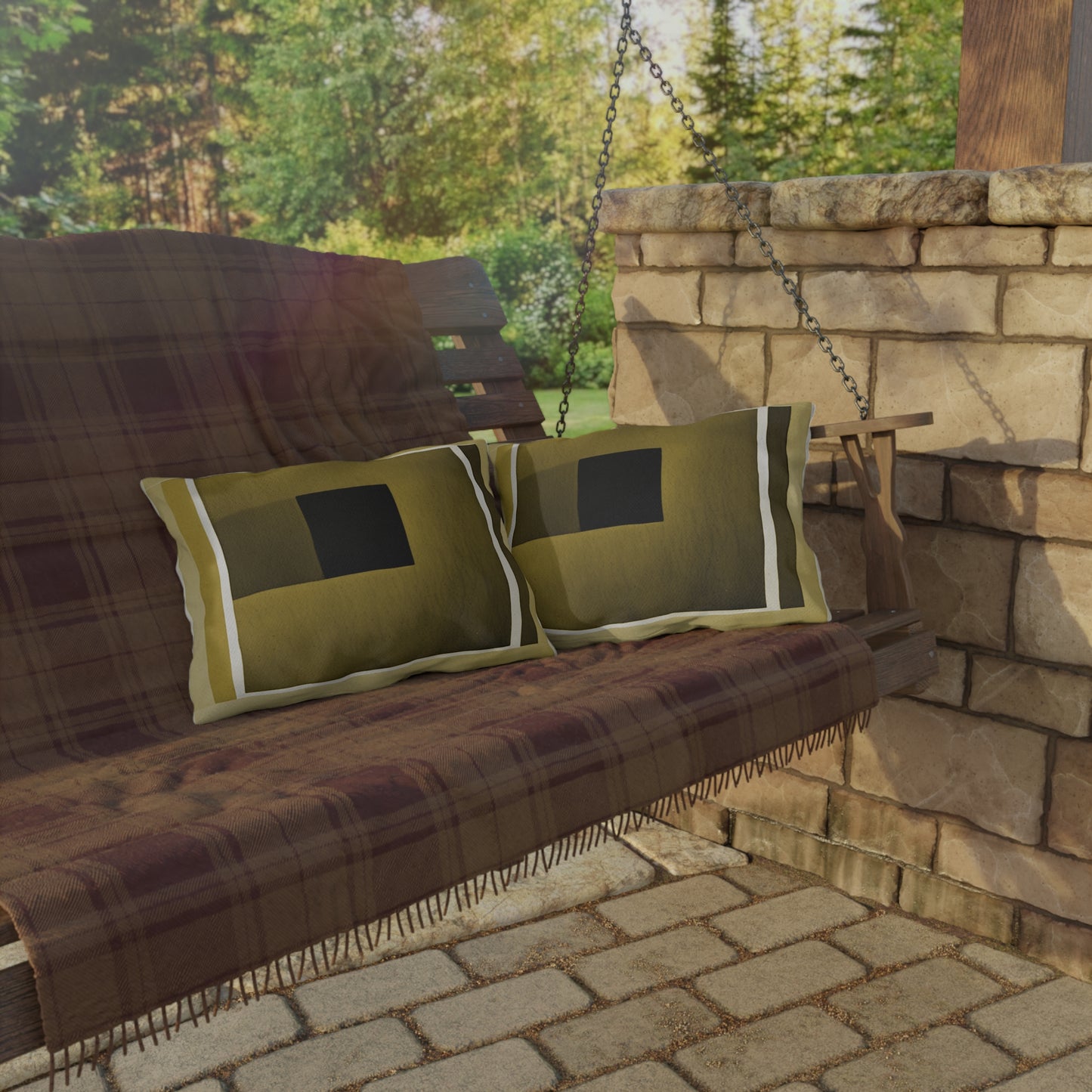 Tan Shadow 20" x 14" Outdoor Pillow