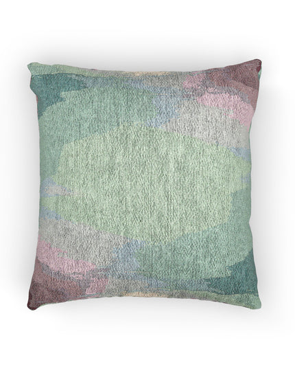 Green Sea Lavender Fog Woven Pillow, 17" x 18"