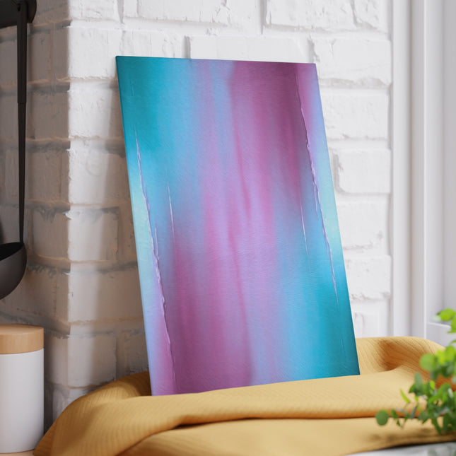 Wine Sea Blue Fog 8" x 11" Glass Cutting Board