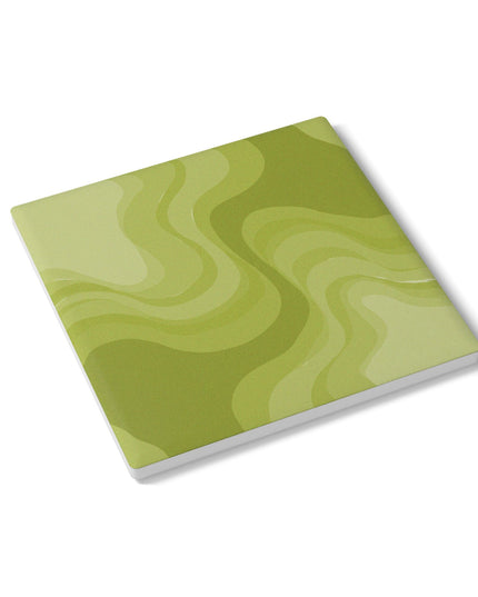Lemon Wavey 4" x 4" Square Ceramic Coaster