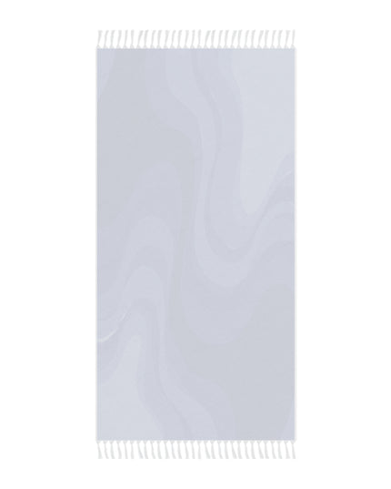 Deep Blue Wavey 38" × 81" Boho Beach Cloth
