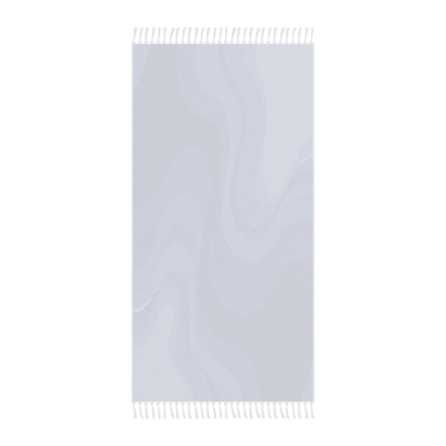 Deep Blue Wavey 38" × 81" Boho Beach Cloth