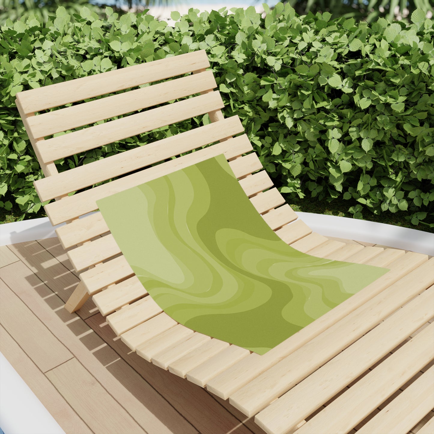 Lemon Wavey Beach Towel, 18" x 27"