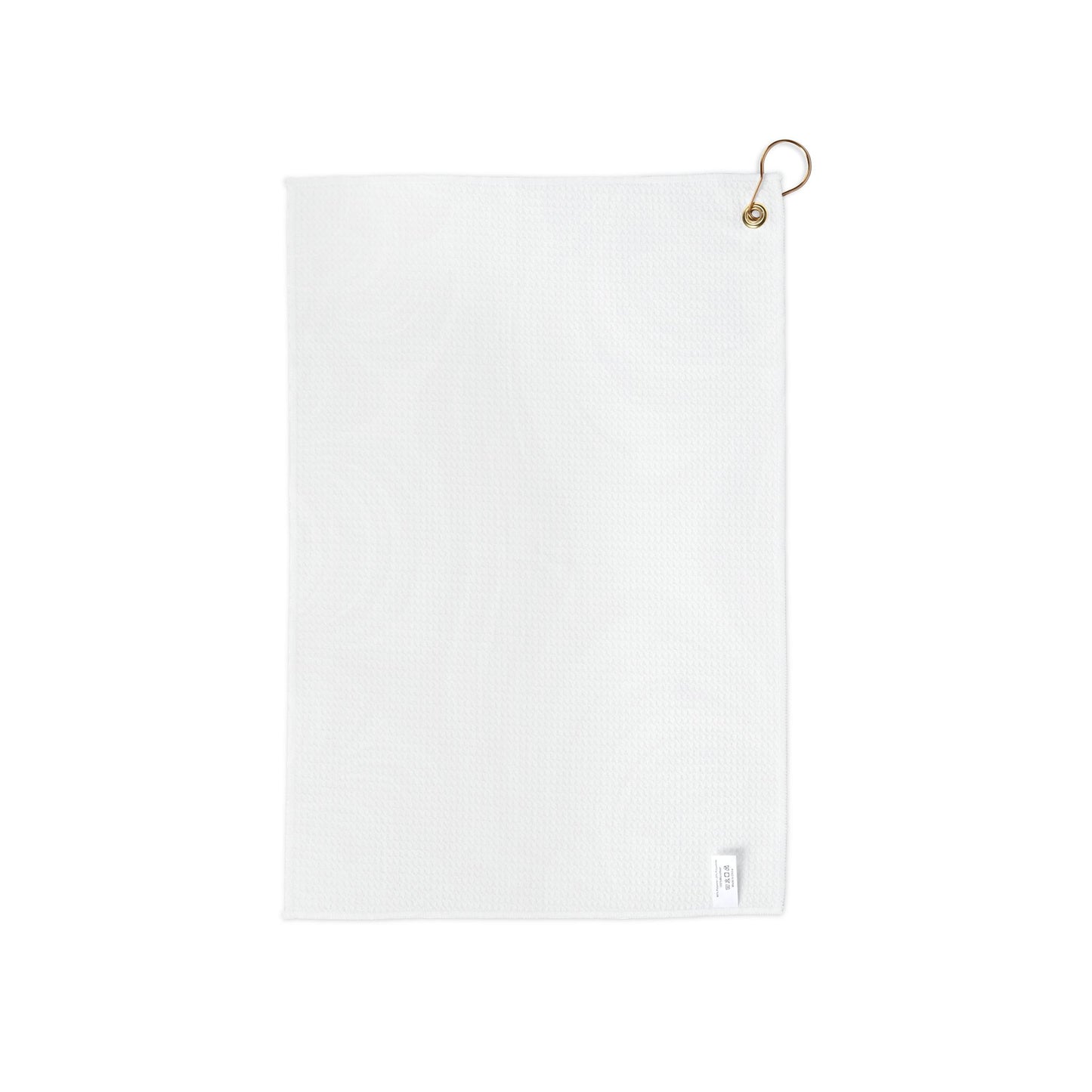 Uzi Spiral Mint Pastel Golf Towel, 16" x 24"