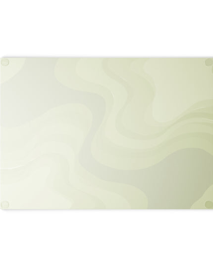 Lemon Wavey 8" x 11" Glass Cutting Board