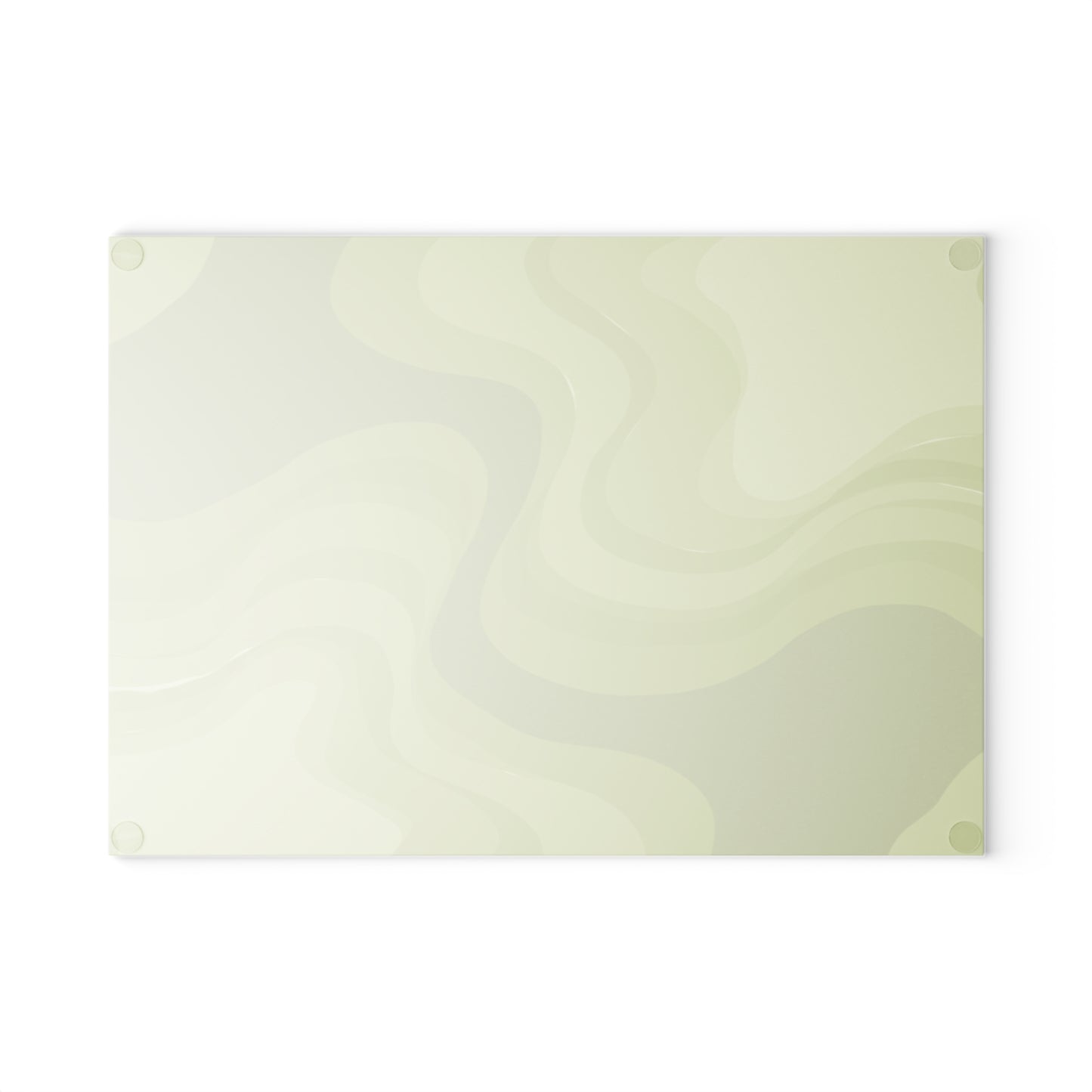 Lemon Wavey 8" x 11" Glass Cutting Board