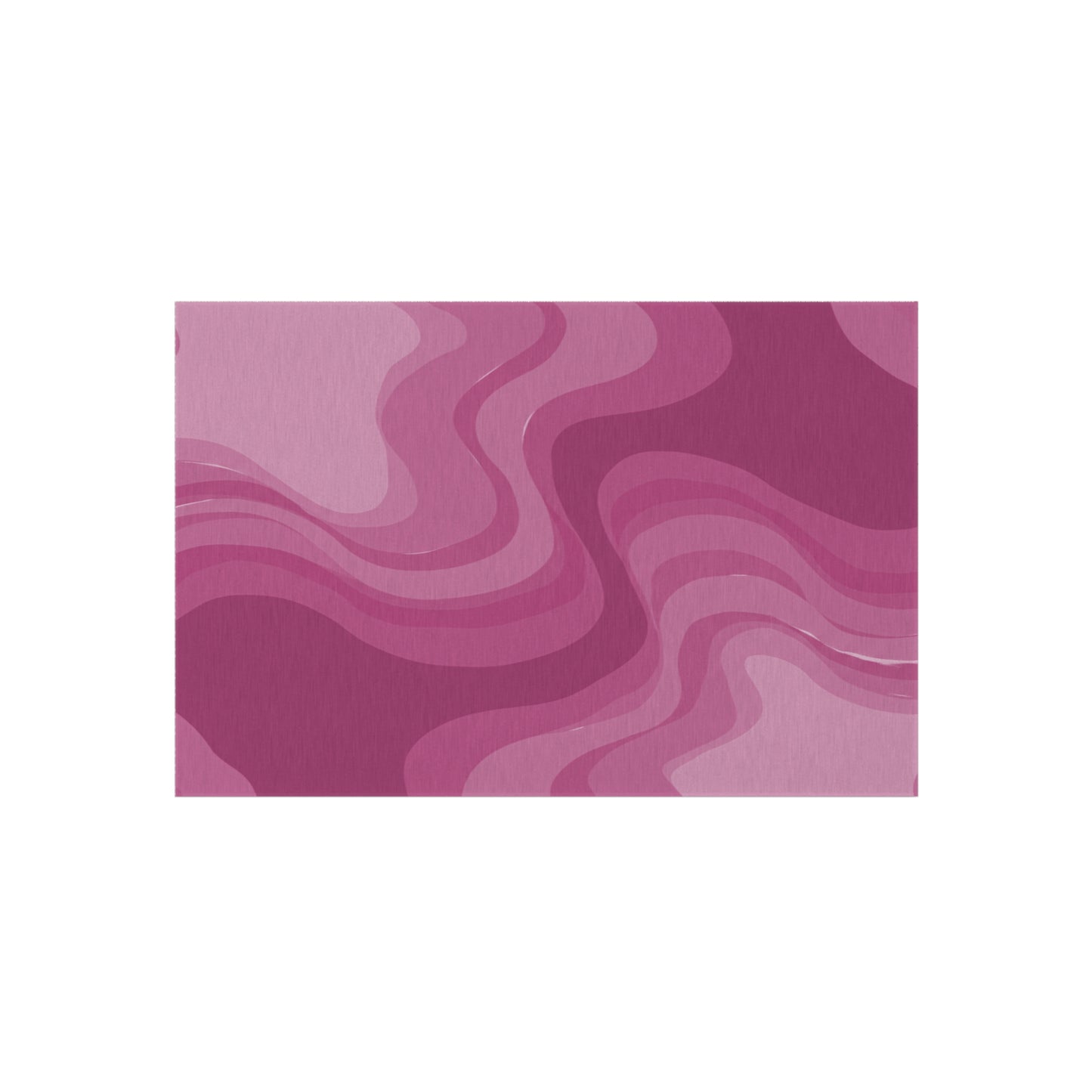Pinky Mauve Wavey 48" x 72" Outdoor Rug