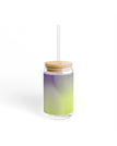 With lid and straw / 16oz
