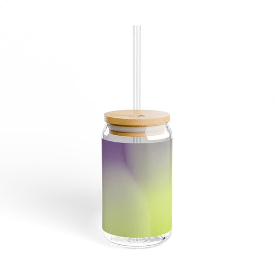 Purple Golden Fade Sipper Glass, 16oz