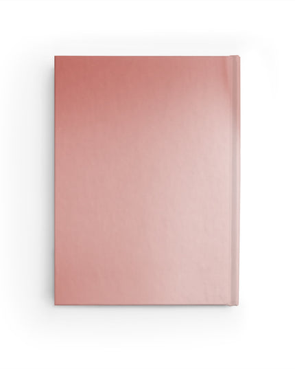 Rose Red Fade 5" x 7" Journal - 128 Ruled Line pages