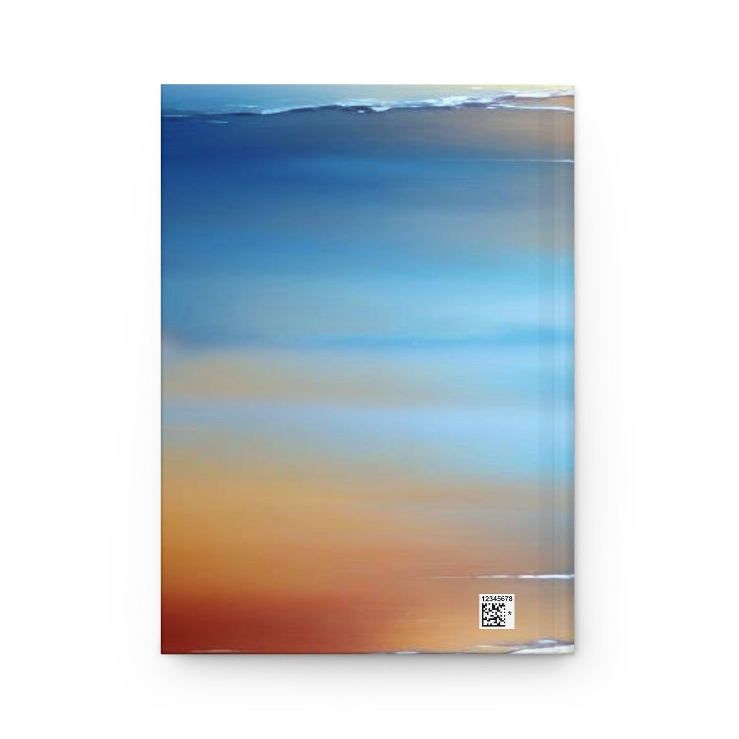Blue Sea Red Orange Fog 5.75" x 8" Hardcover Journal Matte with 150 lined pages